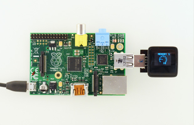 The MicroView can display your Raspberry Pi's Stats!